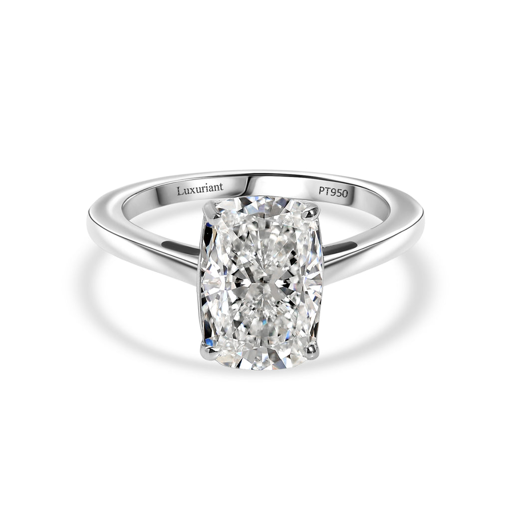 Luxuriant 950 Platinum IGI Certified VS/EF Lab Grown OLD MINE CUT Diamond Solitaire Ring 3.00 Ct, Platinum Wt 4.13 Gms_8431402