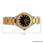 William Hunt London Legacy Moissanite Watch With Japanese Miyota Movement, 5 ATM Water Resistance, Calendar Function Presented in a Gift Box - Green_8431482_8