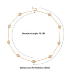 Designer Inspired- Austrian White Crystal Necklace (Size - 30+2 EXT)_8431914_5