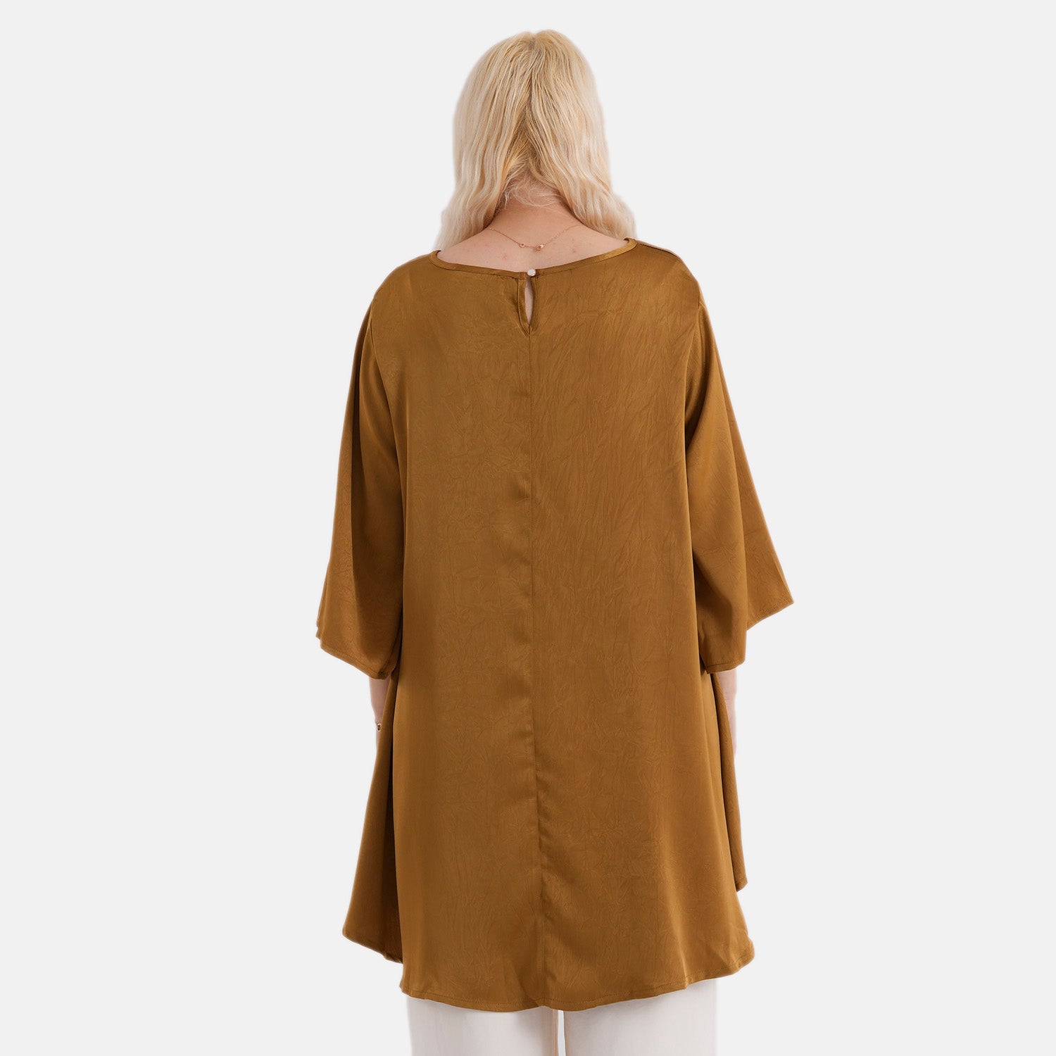 La Marey Limited Collection Asymmetric Edge Blouse (Size S/M, 8 To 14) - Dark Goldenrod V32534754 4