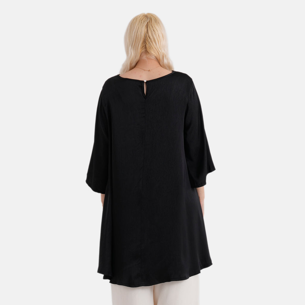 La Marey Limited Collection Asymmetric Edge Top (Size - L/XL, Fit 16 to 22) - Black_8432095_2