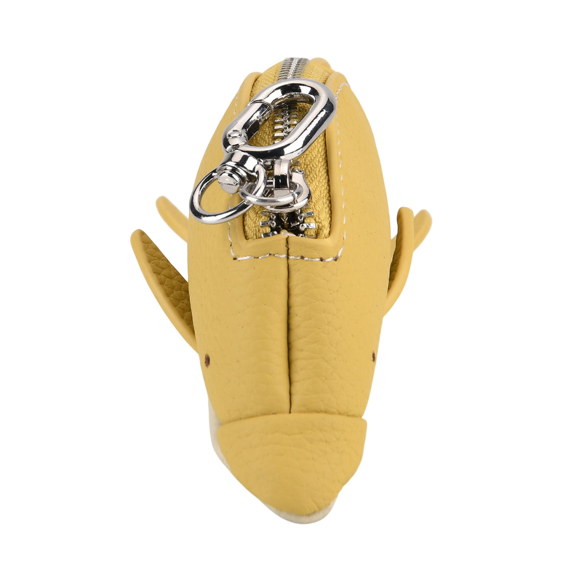 Genuine Leather Dolphin Bag Charm &amp; Coin Wallet (18cm) - Yellow V32514095 3