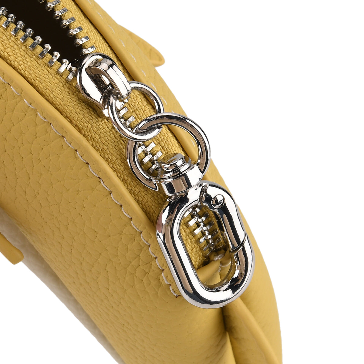 Genuine Leather Dolphin Bag Charm &amp; Coin Wallet (18cm) - Yellow V32514095 6