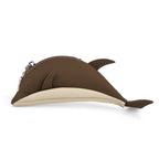 Genuine Leather Dolphin Bag Charm & Coin Wallet (18cm) - Dark Brown_8433259
