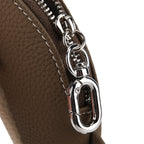 Genuine Leather Dolphin Bag Charm & Coin Wallet (18cm) - Dark Brown_8433259_5