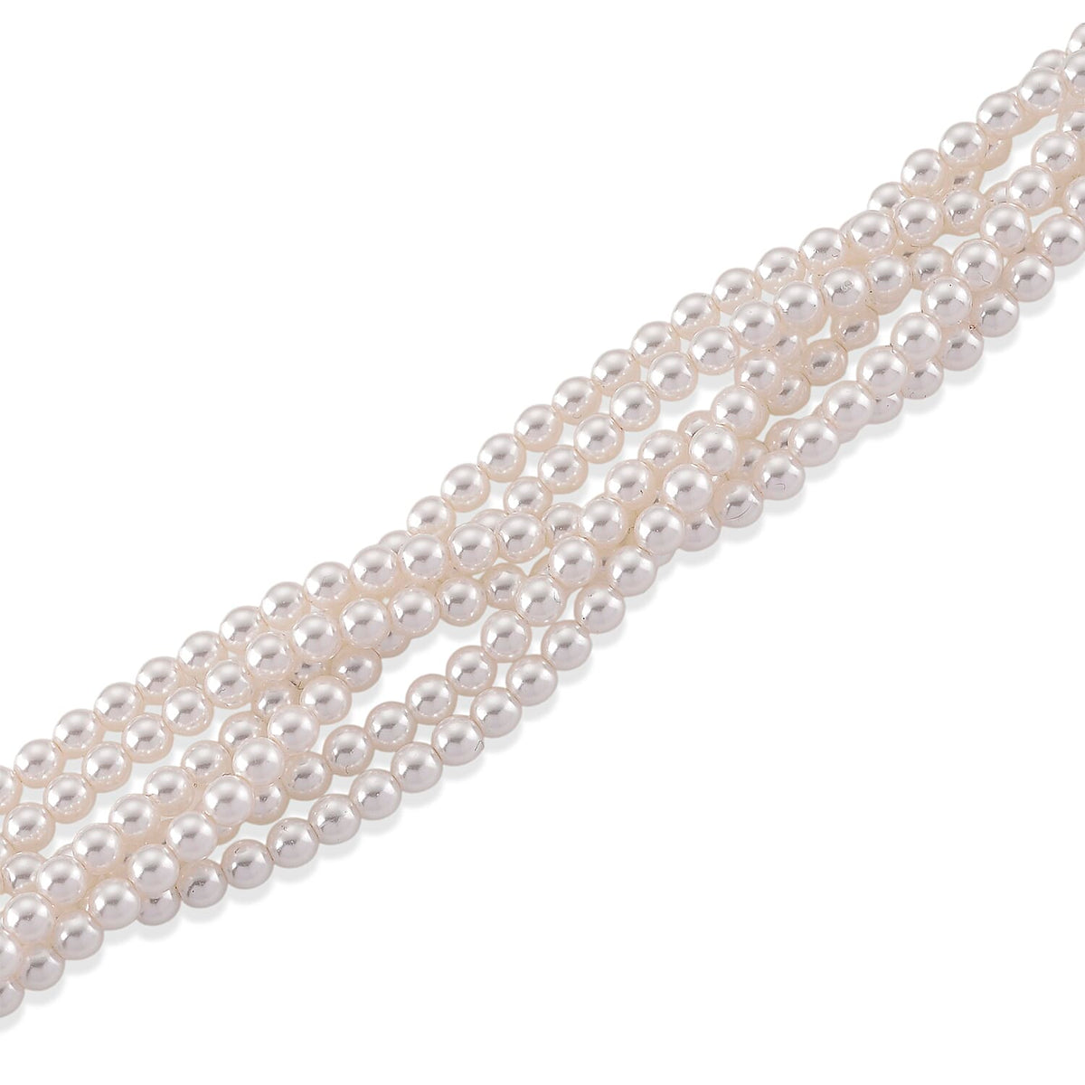 White Shell Pearl Beads Necklace (Size - 18.5+2 Ext) in Silver Tone 8433675 4