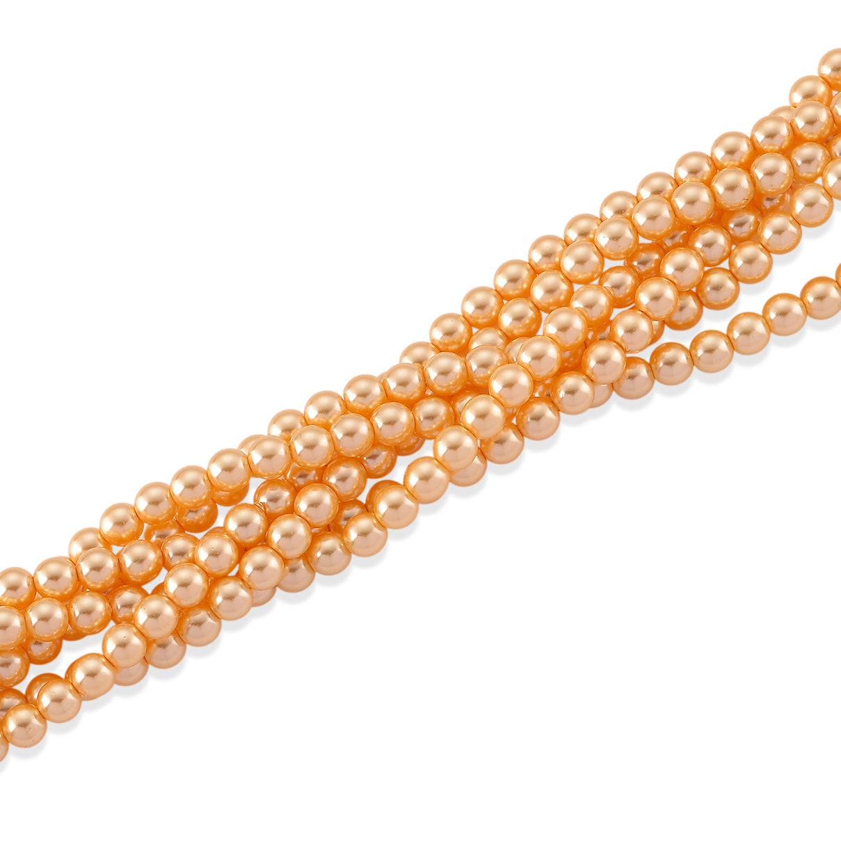 Golden Shell Pearl Beads Necklace (Size - 18.5+2 Ext) in Silver Tone 8433677 3