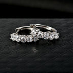 D'Joy -Moissanite Hoop Earring in Platinum Overlay Sterling Silver 1.03 Ct._8433687_2