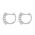 D'Joy -Moissanite Hoop Earring in Platinum Overlay Sterling Silver 1.03 Ct._8433687_3