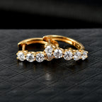 D'Joy -Moissanite Hoop Earring in Yellow Gold Plated Sterling Silver 1.03 Ct._8433688_2
