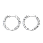 D'Joy -Moissanite Full Hoop Earring in Platinum Overlay Sterling Silver 2.80 Ct._8433703_4