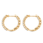 D'Joy -Moissanite Full Hoop Earring in Yellow Gold Plated Sterling Silver 2.80 Ct._8433704_4