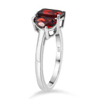 Red Garnet Toi et Moi Ring in Platinum Overlay Sterling Silver 2.36 Ct._8433778_3
