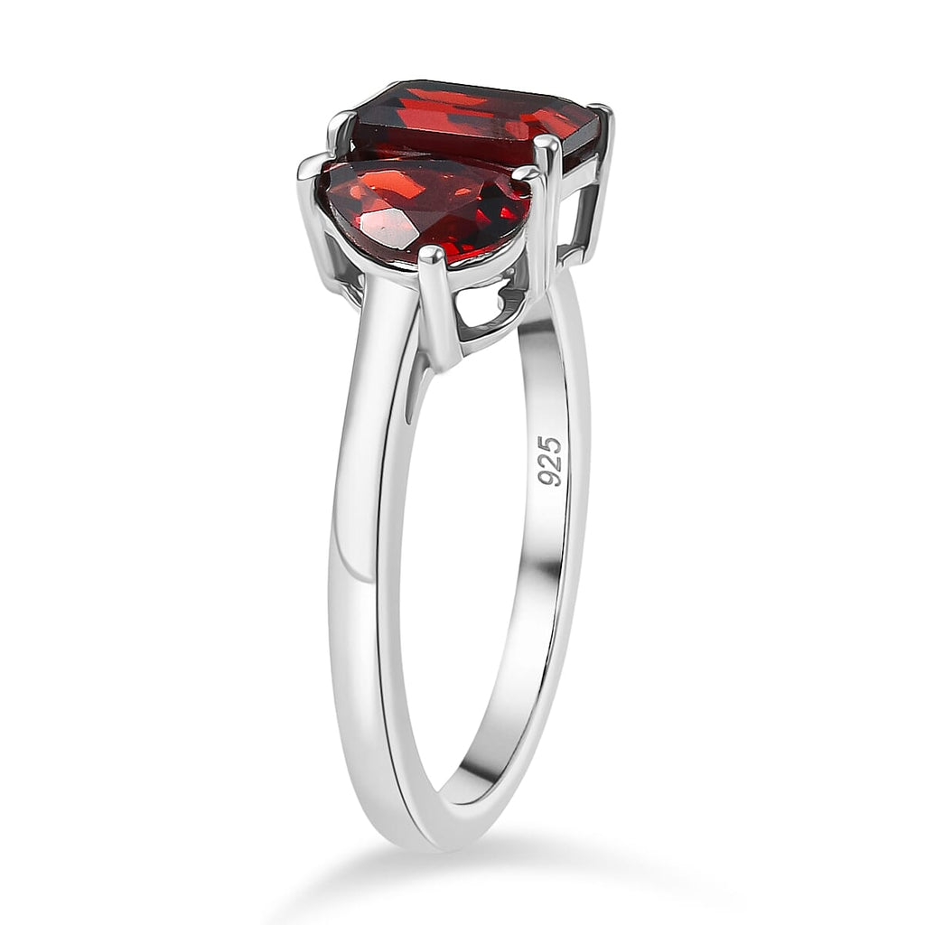 Red Garnet Toi et Moi Ring in Platinum Overlay Sterling Silver 2.36 Ct._8433780