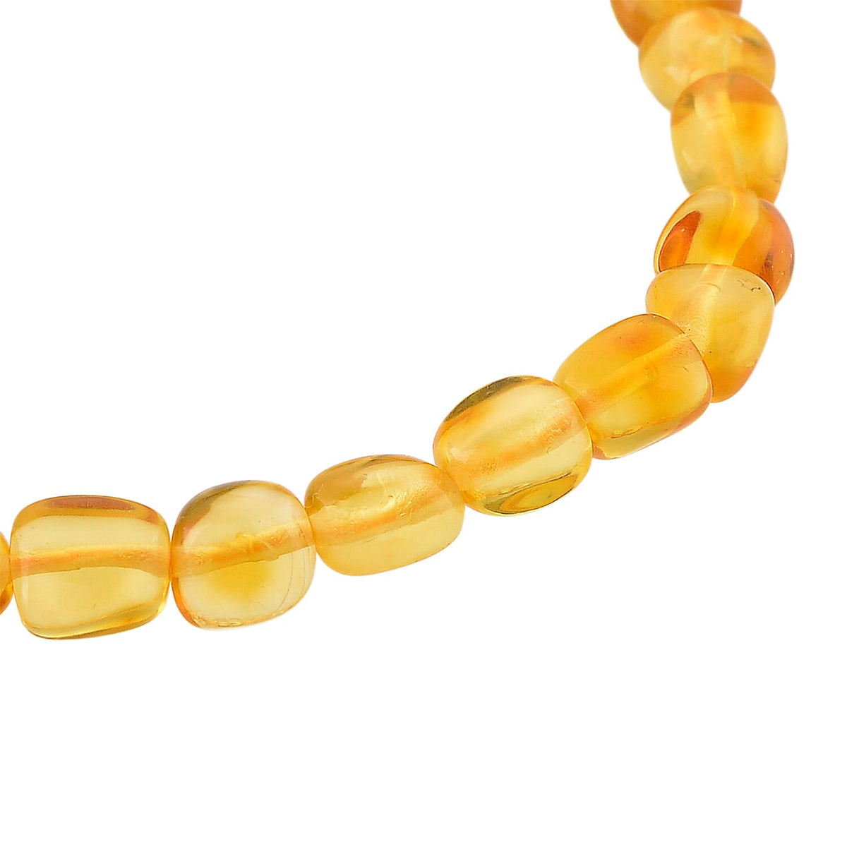 Amber Stretchable Bracelet (Size - 7) 20.00 Ct. V32526976 5