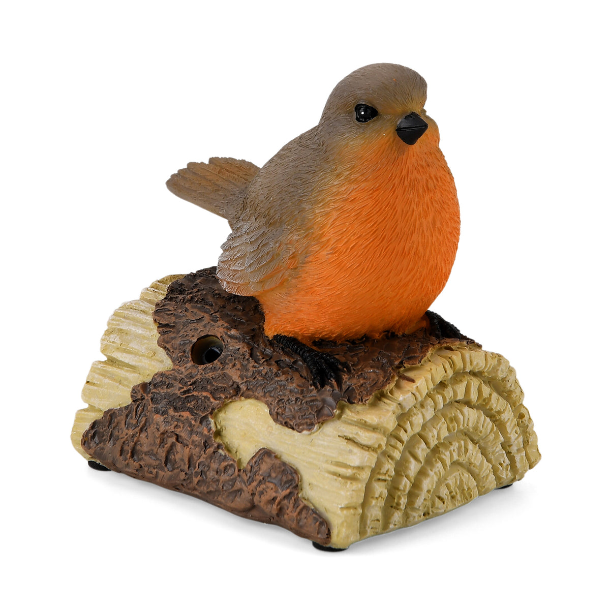 Livmore Resin Chirping Bird Garden Figurine - Motion Activated Singing and Warm White LED (95x68x100mm) 8433842 3