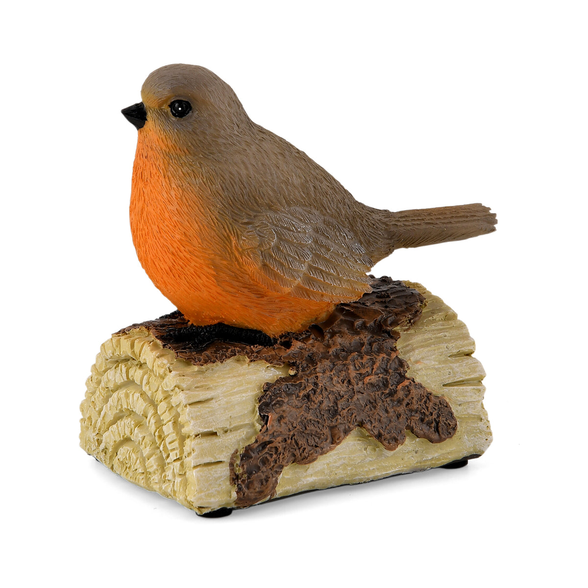 Livmore Resin Chirping Bird Garden Figurine - Motion Activated Singing and Warm White LED (95x68x100mm) 8433842 4