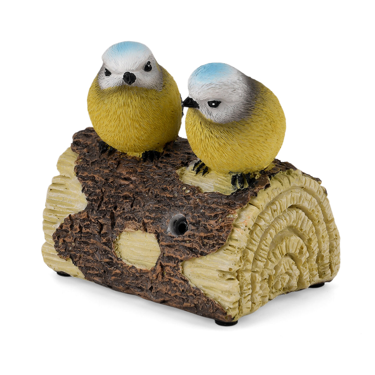 Livmore Resin Chirping Birds Garden Figurine - Motion Activated Singing and Warm White LED (100x70x94mm) 8433843 4