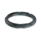 Natural Jadeite Hand Carved Bangle (Size-8.25) 340.00 Ct._8433889