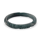 Natural Jadeite Hand Carved Bangle (Size-8.25) 340.00 Ct._8433889_5