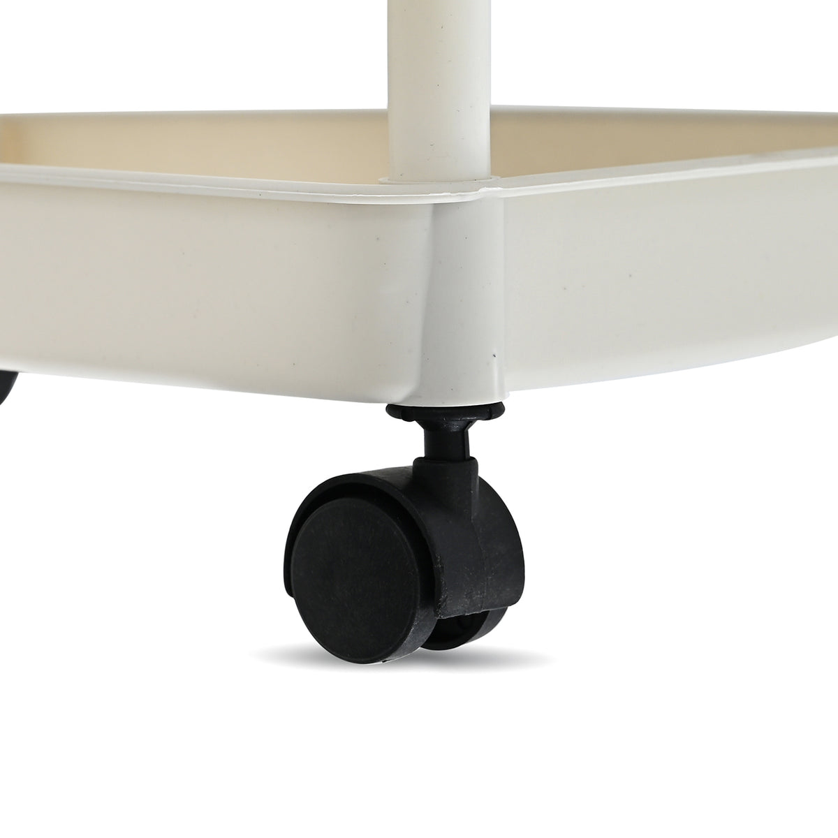 4-Tier Mobile Storage Trolley on Wheels (30x20x83 cm) - White V32519098 7