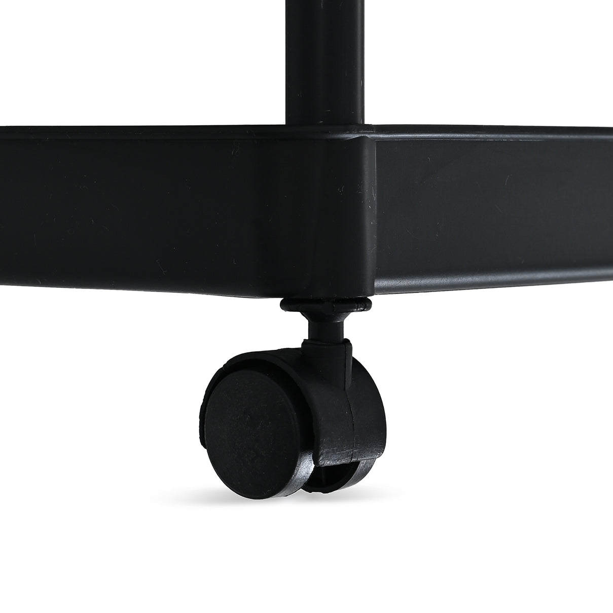 4-Tier Mobile Storage Trolley on Wheels (30x20x83 cm) - Black V32512438 7