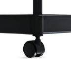 4-Tier Mobile Storage Trolley on Wheels (30x20x83 cm) - Black_8433891_6