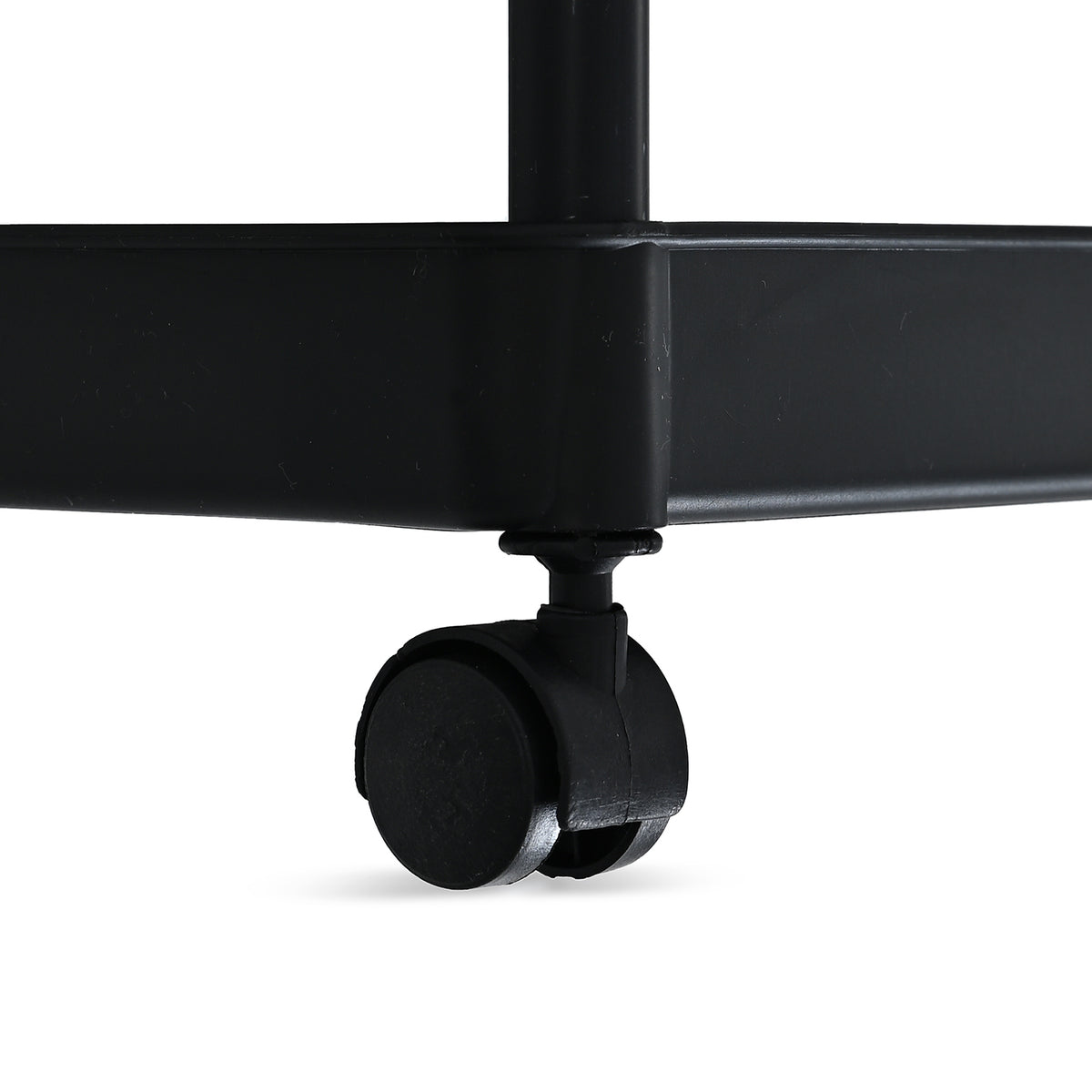 4-Tier Mobile Storage Trolley on Wheels (30x20x83 cm) - Black V32512438 7