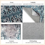 LIVMORE Vibrant Abstract Pattern Rug (Size 120x180 cm) - Blue_8434161_5