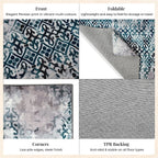 LIVMORE Vibrant Abstract Pattern Rug (Size 120x180 cm) - Blue_8434161