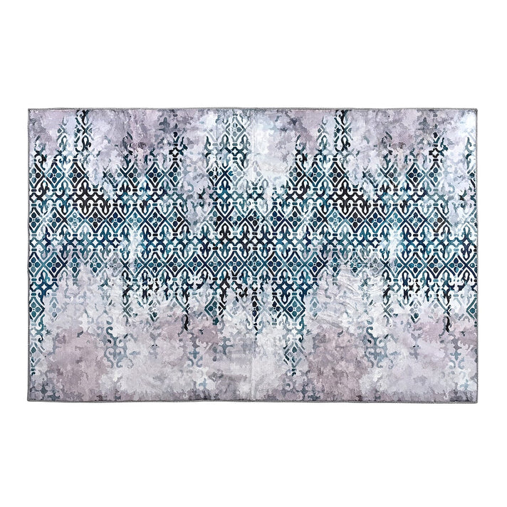 LIVMORE Vibrant Abstract Pattern Rug (Size 120x180 cm) - Blue 8434161 1
