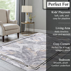 LIVMORE Palm Sketch Pattern Rug (Size 120x180 cm) - White_8434162_3
