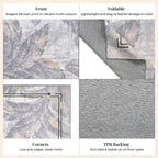 LIVMORE Palm Sketch Pattern Rug (Size 120x180 cm) - White_8434162_5