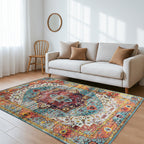LIVMORE Traditional Medallion Pattern (Size 120x180 cm) - Red_8434267_1