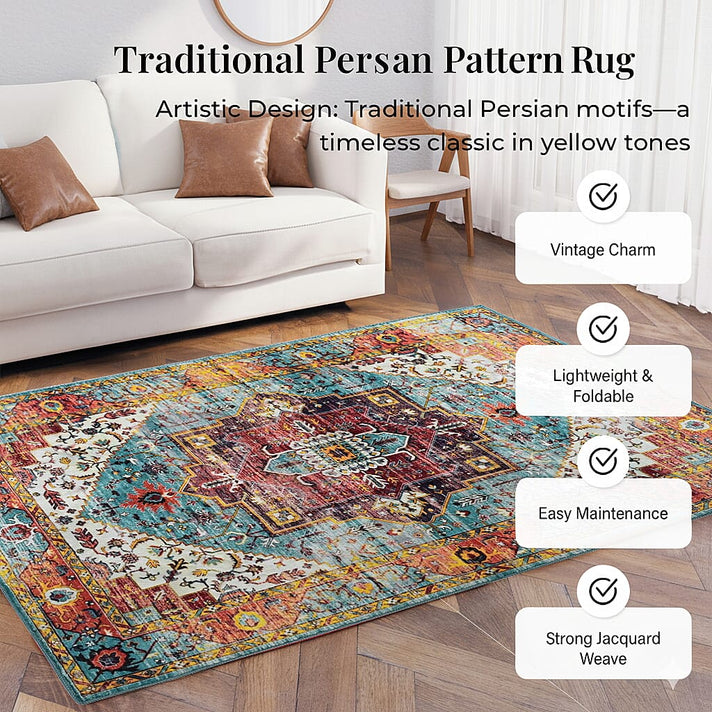 LIVMORE Traditional Medallion Pattern (Size 120x180 cm) - Red 8434267 2