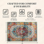 LIVMORE Traditional Medallion Pattern (Size 120x180 cm) - Red_8434267