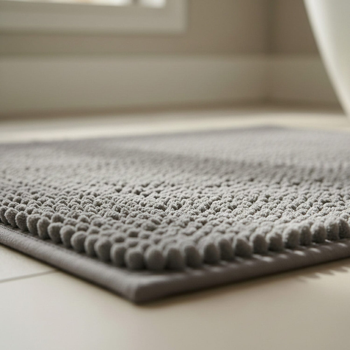 Ultra-Absorbent Noodle Bathmat (60 x 40 cm) - Grey 8434592 2