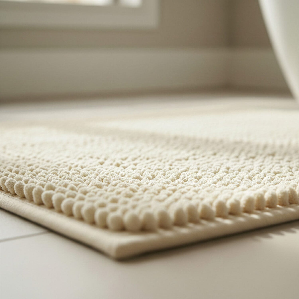 Ultra-Absorbent Noodle Bathmat (60 x 40 cm) - Beige 8434595 2