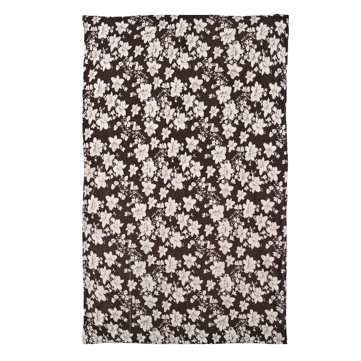 Livmore Printed Flannel Cozy Throw Blanket (150x224cm) - Maroon Flower V32515135 4