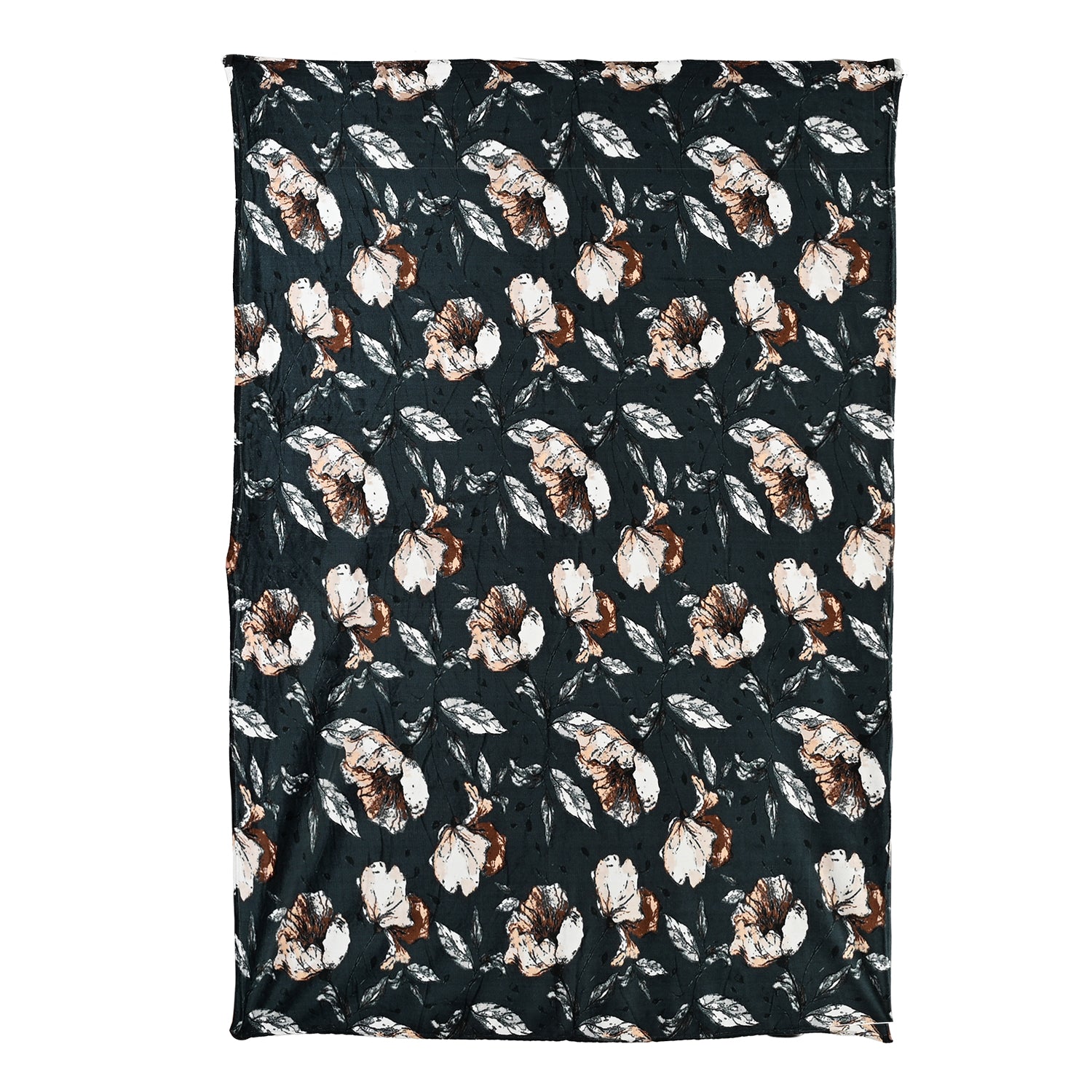 Livmore Printed Flannel Cozy Throw Blanket (150x224cm) - Blue V32534528 4