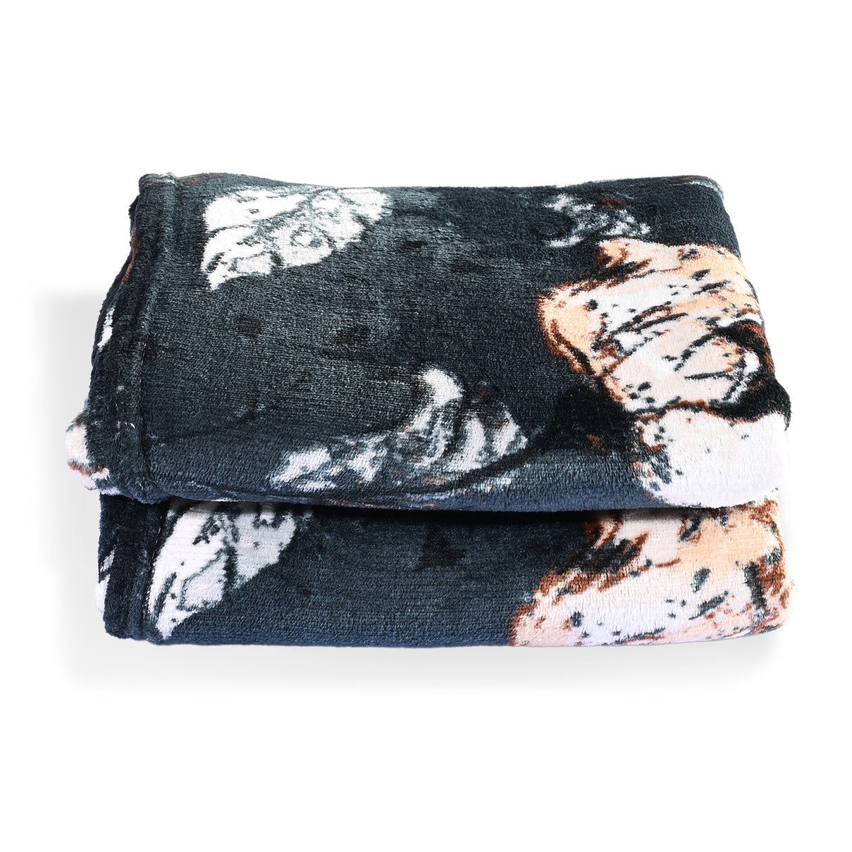 Livmore Printed Flannel Cozy Throw Blanket (150x224cm) - Blue V32534528 5