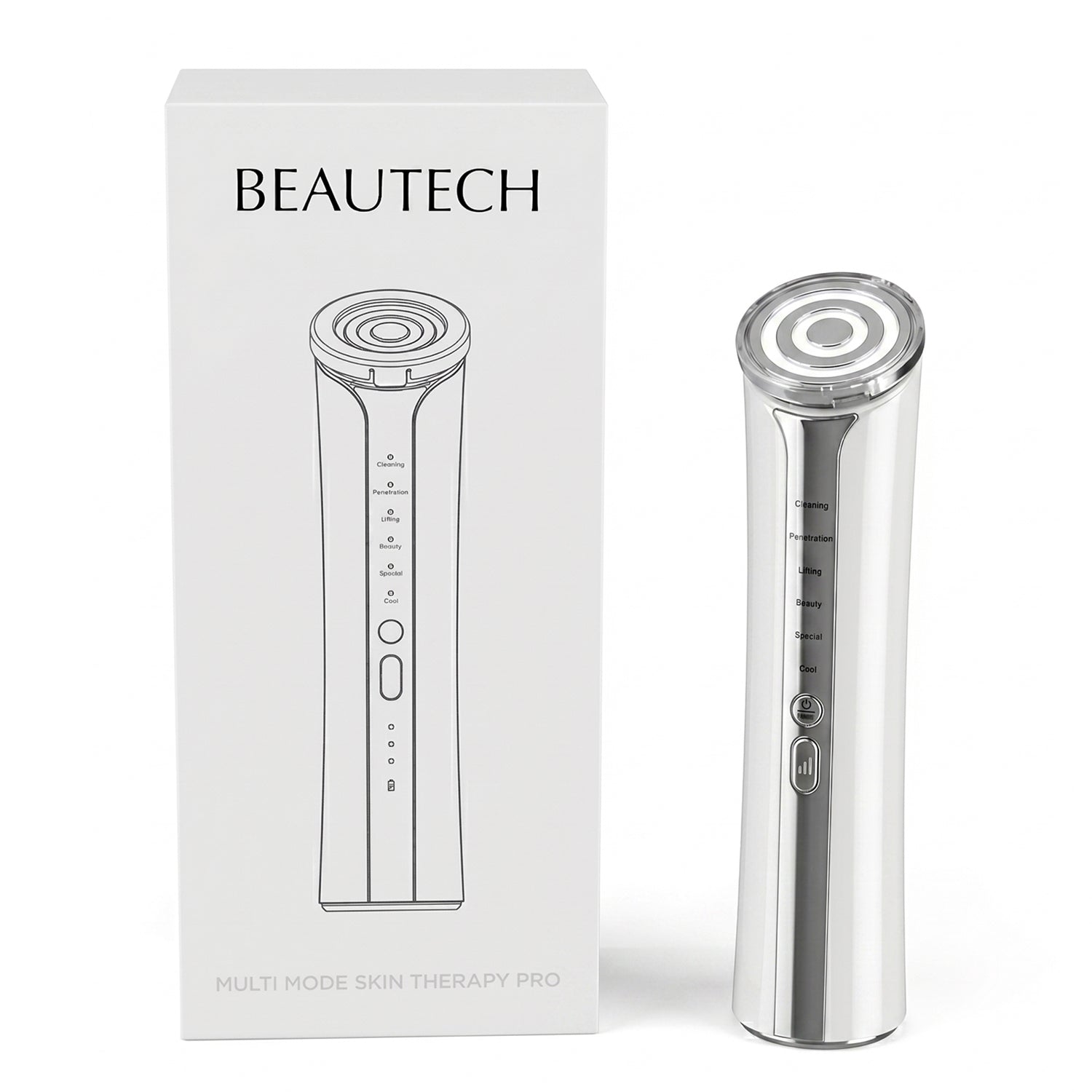 Beautech RF Facial Care Device with EMS, Red &amp; Blue Light Therapy and 3 Intensity Levels 8436437 0