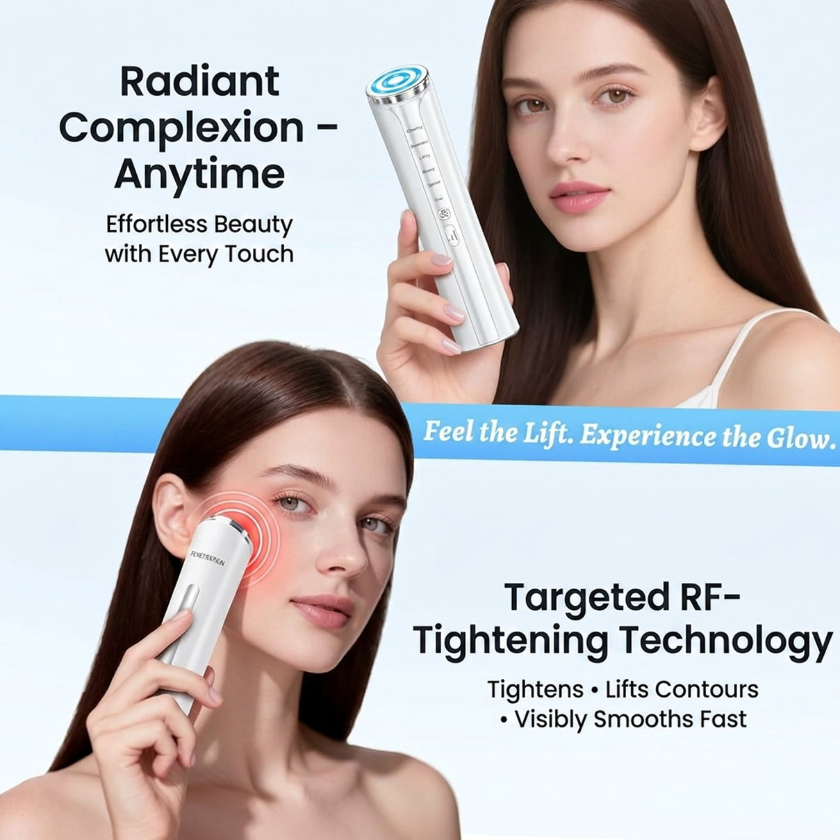 Beautech RF Facial Care Device with EMS, Red &amp; Blue Light Therapy and 3 Intensity Levels 8436437 3