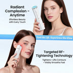 Beautech RF Frequency Beauty Device - White Multi Functional EMS Facial Massager - 6 Modes LED Light Therapy Red Blue Orange Light Face Lift Device with Cooler and Heating_8436437_2