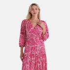 La Marey Printed Dress (Size - S/M) - Rose Red_8437312_4