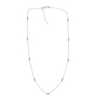 Luxuriant - Lab Grown Diamond (SI/G-H) Necklace (Size - 20+2 Inch) in Rhodium Overlay Sterling Silver 0.50 Ct_8437542