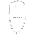 Luxuriant - Lab Grown Diamond (SI/G-H) Necklace (Size - 20+2 Inch) in Rhodium Overlay Sterling Silver 0.50 Ct_8437542_4