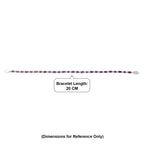 D'Joy Natural Radiant Ember Garnet & Moissanite Tennis Bracelet (Size - 7.5) with GB Lock Box in Rhodium Overlay Sterling Silver 6.88 Ct._8437769_4