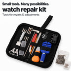 147pcs Professional Watch Repair Tool Kit - Battery Replacement Tools, Link Remover, Spring Bars & Case Opener_8438897_1