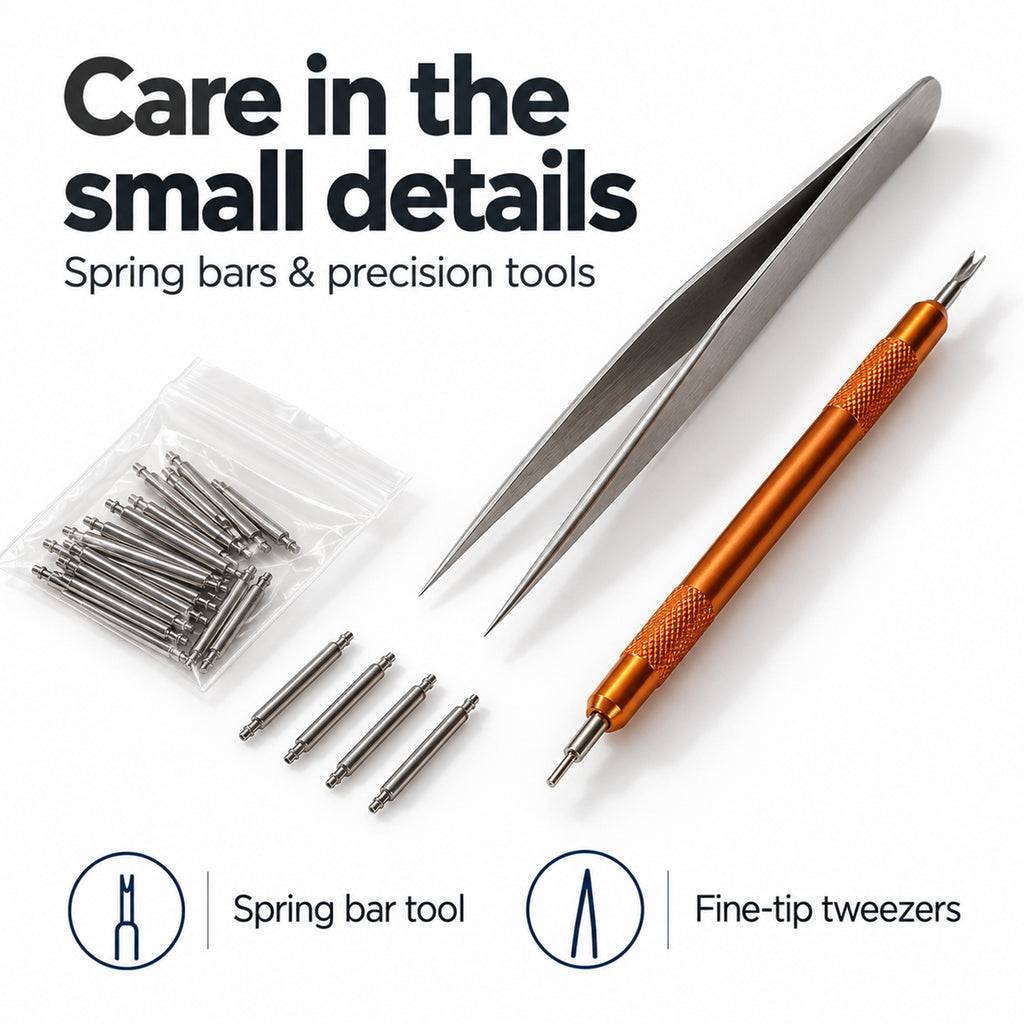 147pcs Professional Watch Repair Tool Kit - Battery Replacement Tools, Link Remover, Spring Bars & Case Opener_8438897_4